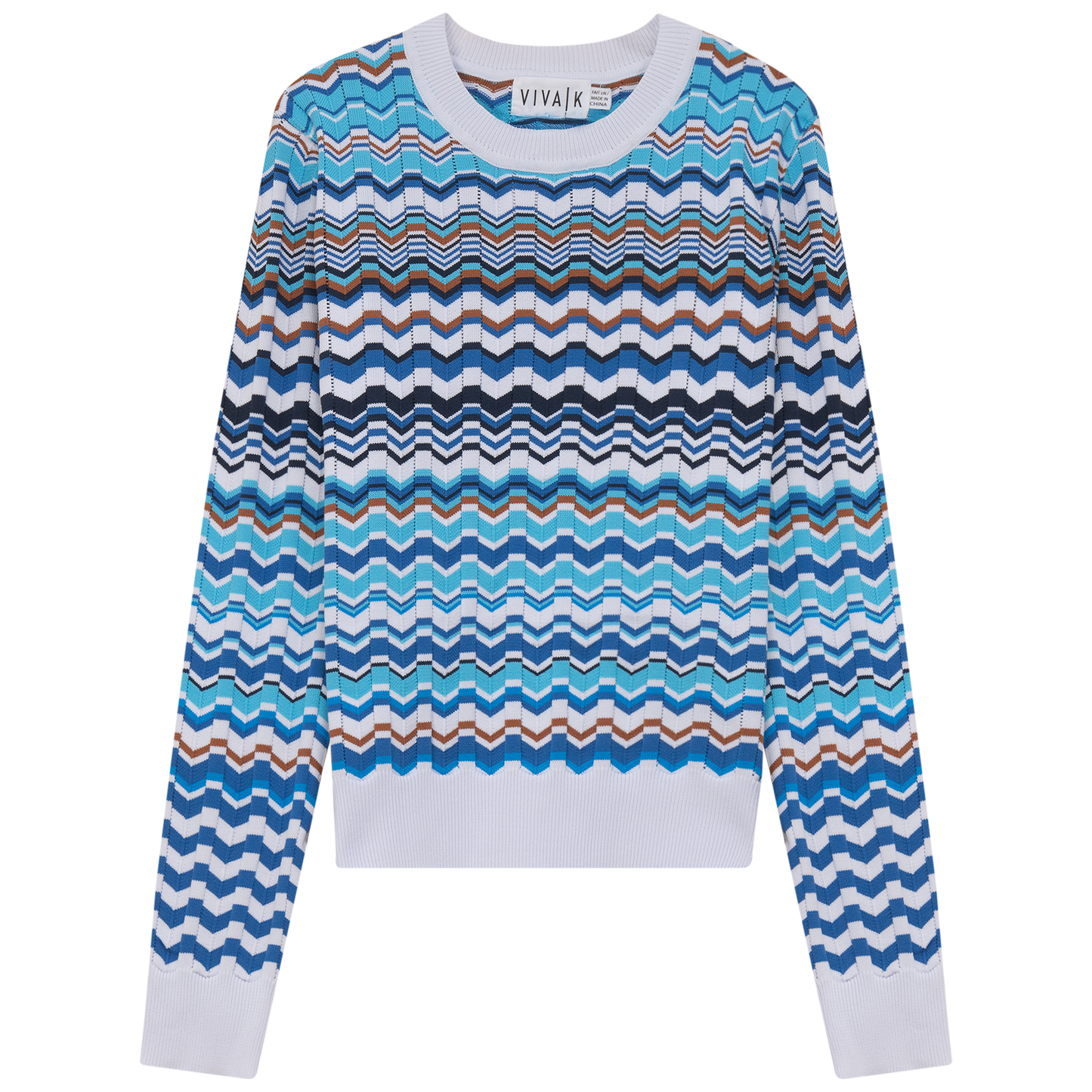 CROCHET MULTICOLOR CHEVRON TOP