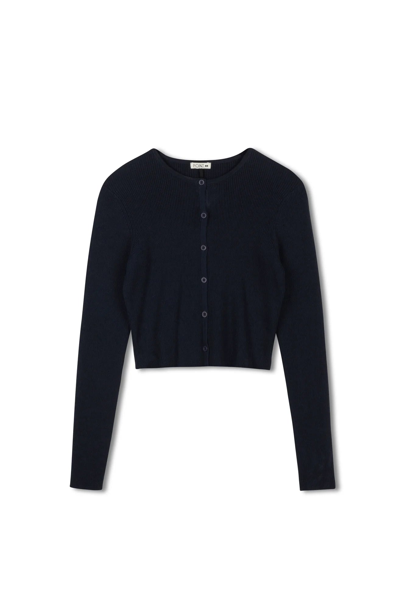 POINT KNIT CROPPED CARDIGAN