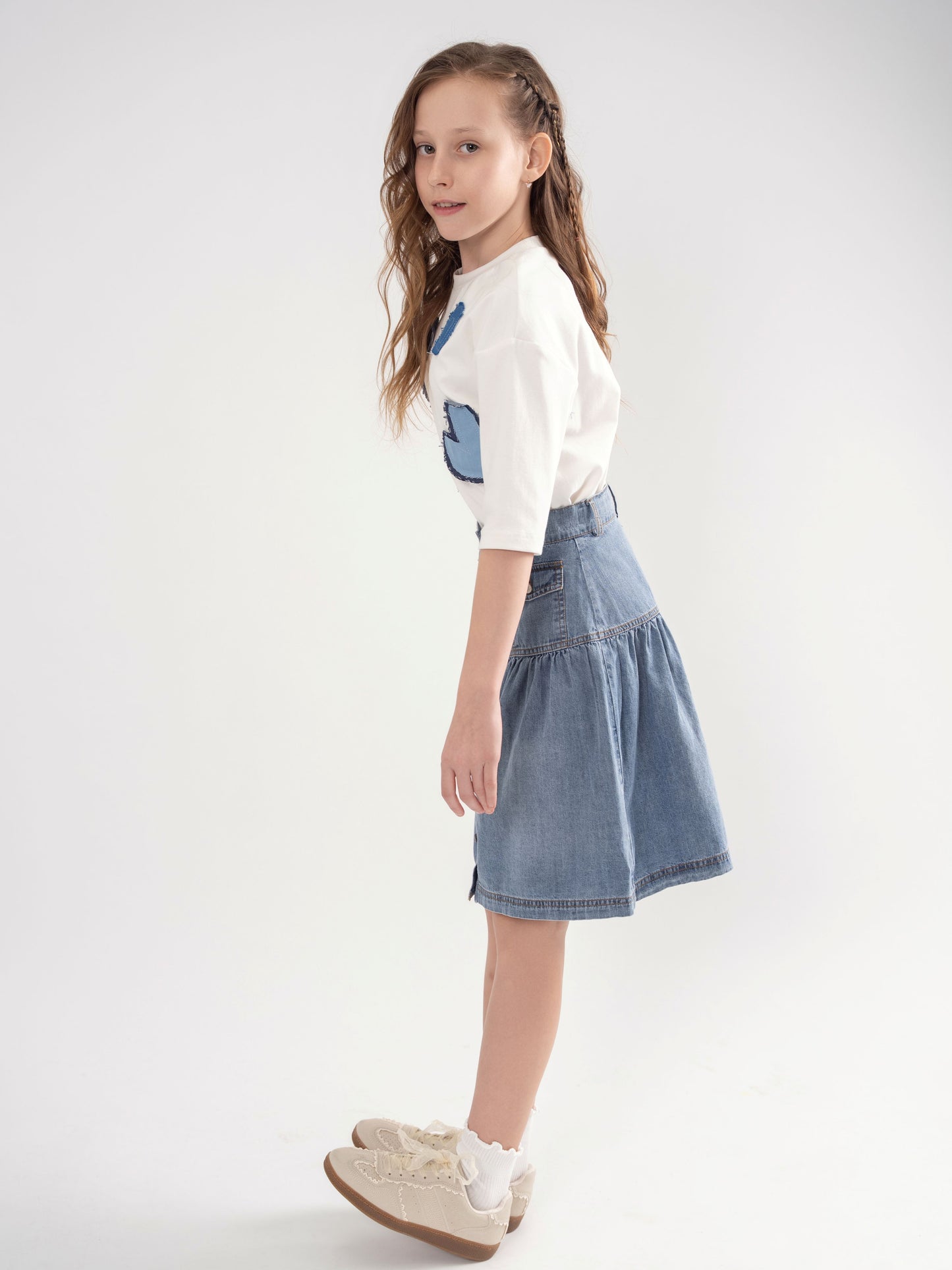 POCKET DENIM SKIRT