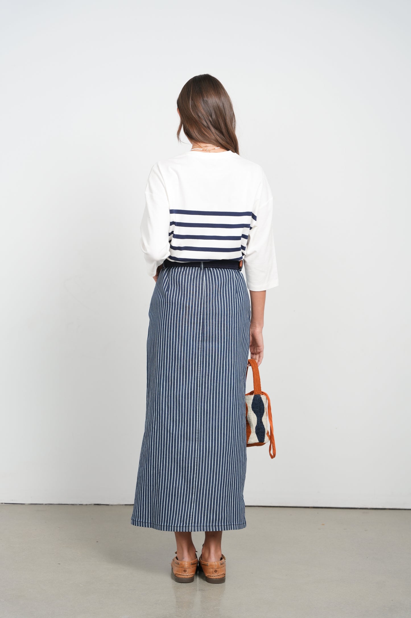POINT X HD STRIPED MAXI SKIRT