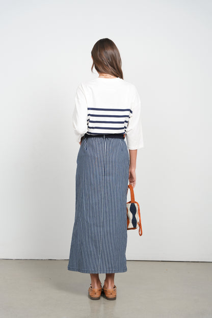 POINT X HD STRIPED MAXI SKIRT