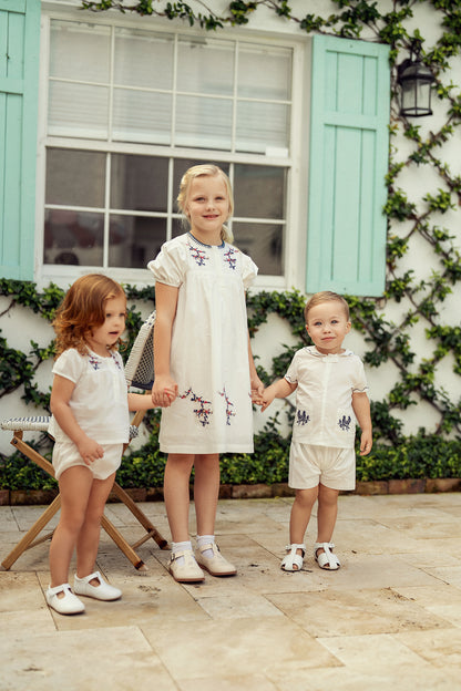 COTTON DRESS WITH EMBROIDERY