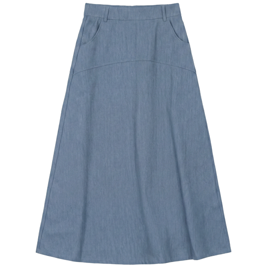 MIDI LENGTH DENIM SKIRT