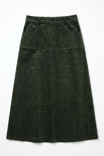 CORDUROY FLARE SKIRT