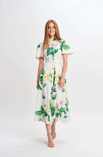 FLOWERS AND BUTTERFLIES DRESS