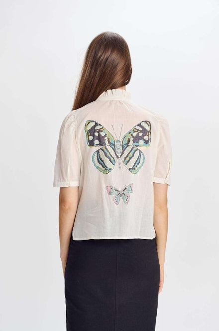 BUTTERFLY BUTTON DOWN SHIRT