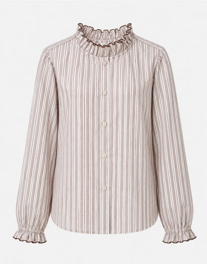 POINT RUFFLE BLOUSE