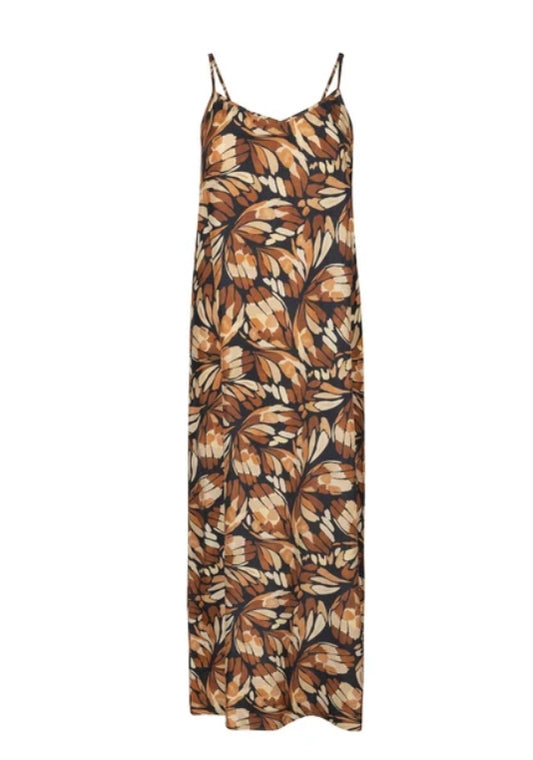 POINT BRUSHED A-LINE DRESS