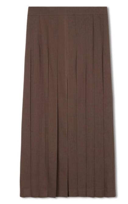 POINT MAXI PLEATED SKIRT