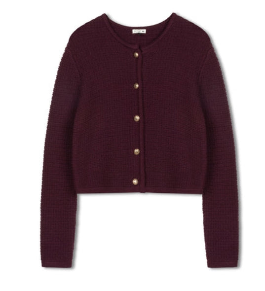 POINT BOXY KNIT CARDIGAN