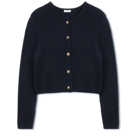 POINT BOXY KNIT CARDIGAN