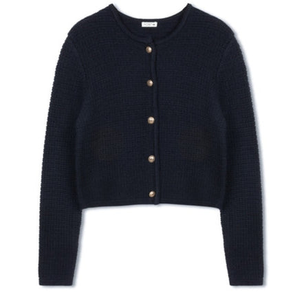 POINT BOXY KNIT CARDIGAN