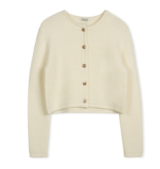 POINT BOXY KNIT CARDIGAN