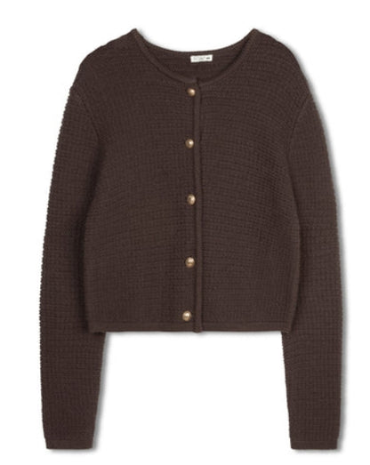 POINT BOXY KNIT CARDIGAN