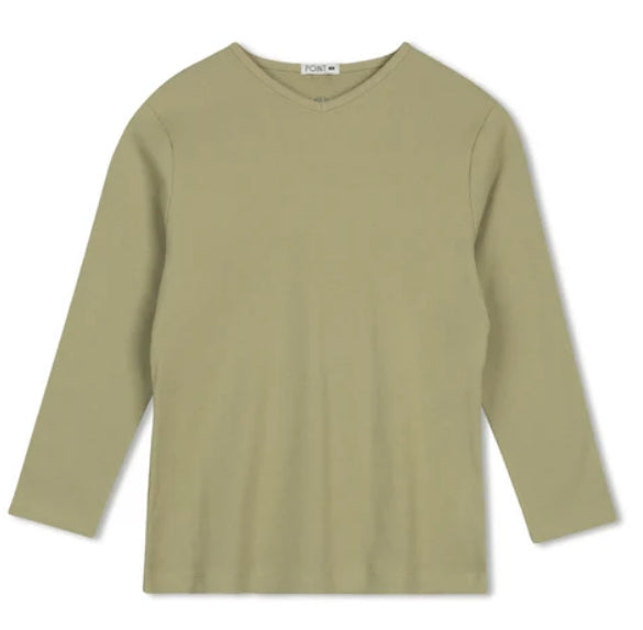 POINT 3/4 SLEEVE V-NECK
