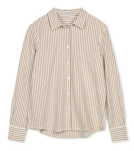POINT KNIT BUTTON UP SHIRT