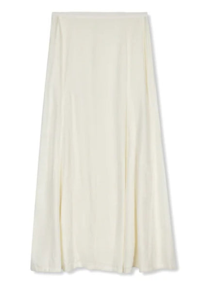 POINT GORED LINEN SKIRT