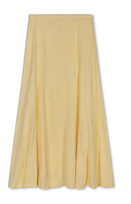 POINT GORED LINEN SKIRT