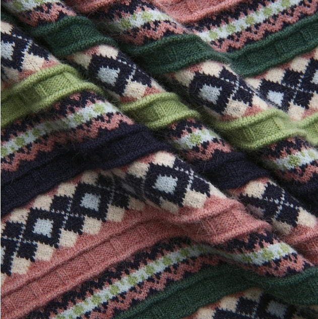 FAIRAISLE PATTERN KNIT VEST