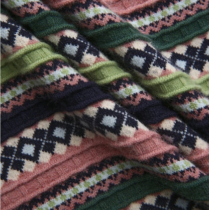 FAIRAISLE PATTERN KNIT VEST
