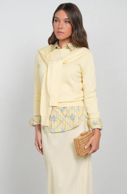 POINT PRINTED POLIN BLOUSE