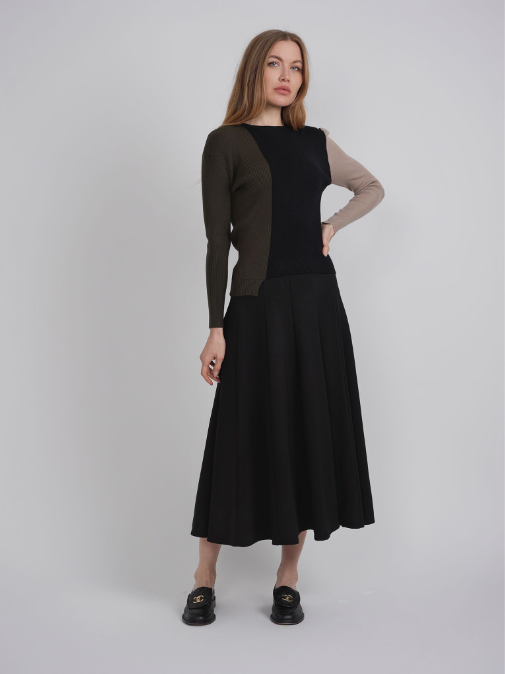 MIDI PANEL SKIRT