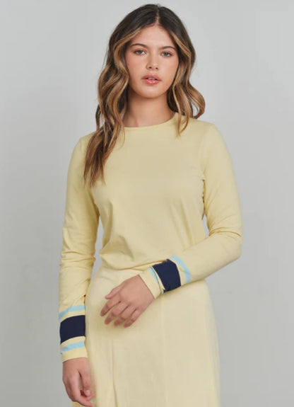 POINT BOXY STRIPE TEE
