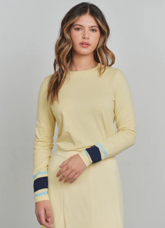 POINT BOXY STRIPE TEE