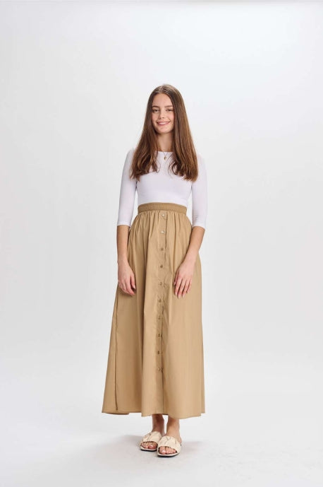 BUTTON DOWN SKIRT