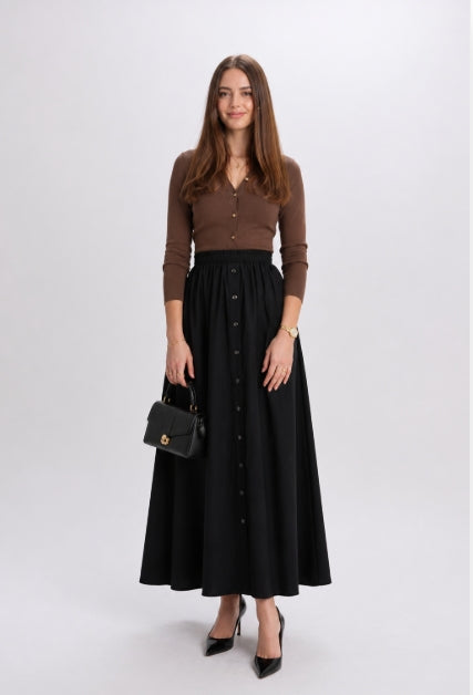 BUTTON DOWN SKIRT