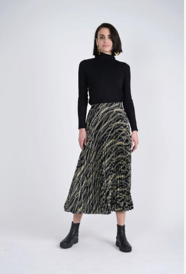 CHAIN PLEATED SKIRT – Fallon's