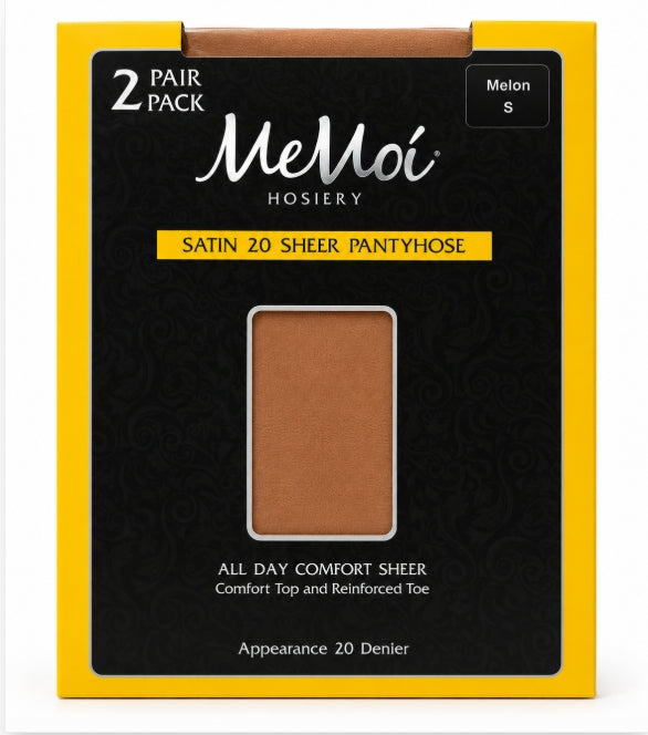 MEMOI SATIN 20 SHEER PANTYHOSE