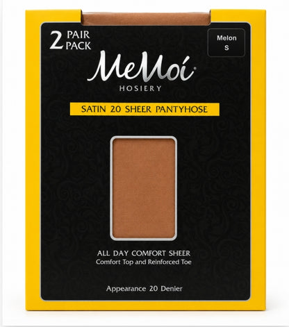 MEMOI SATIN 20 SHEER PANTYHOSE