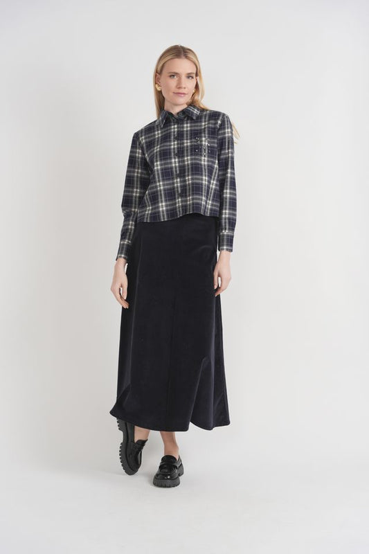 WOOL FLANNEL PLAID SHIRT