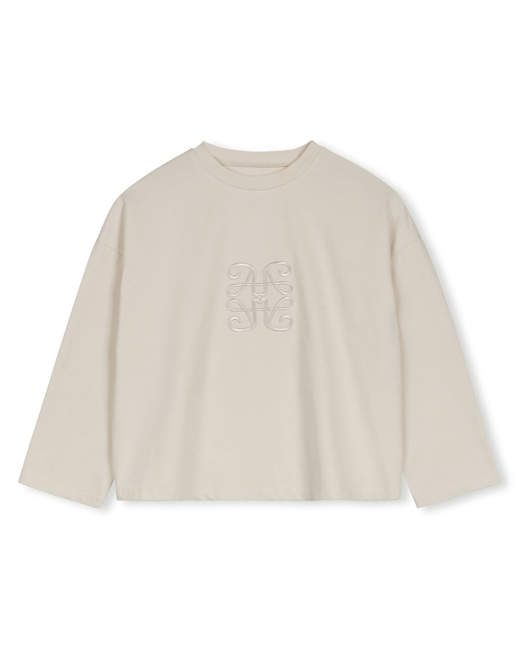 THE QUARTER SLEEVE CROPPED TEE