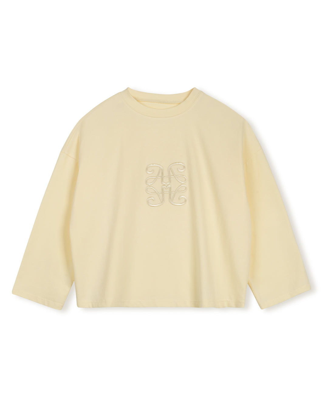 THE QUARTER SLEEVE CROPPED TEE