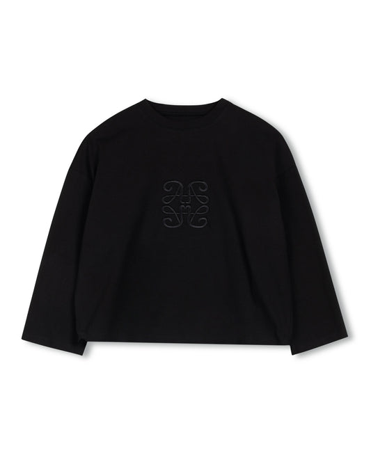 THE QUARTER SLEEVE CROPPED TEE