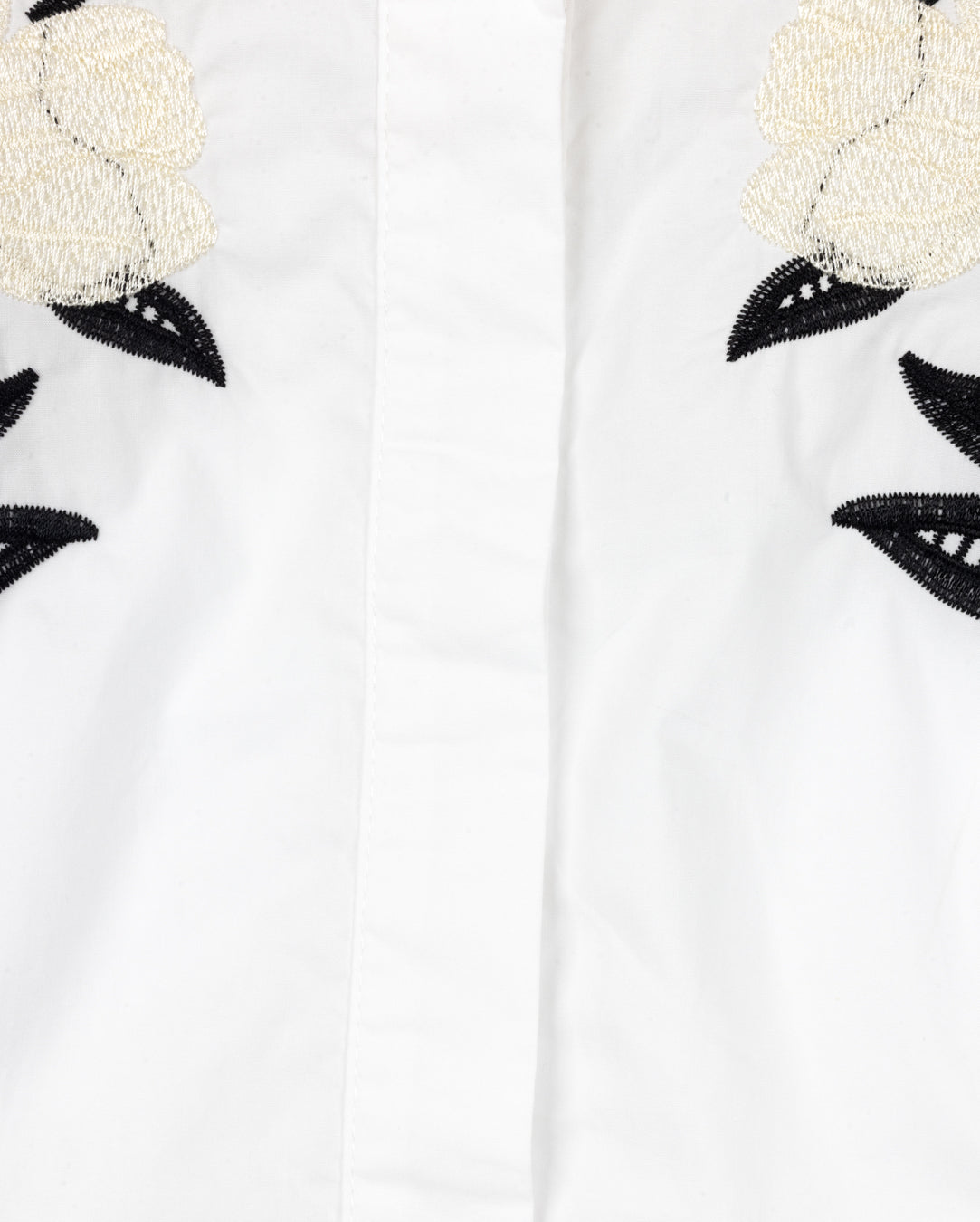 POPLIN EMBROIDED BLOUSE