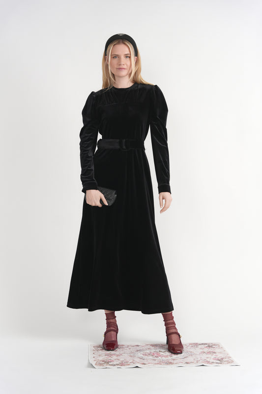 VELVET MAXI DRESS