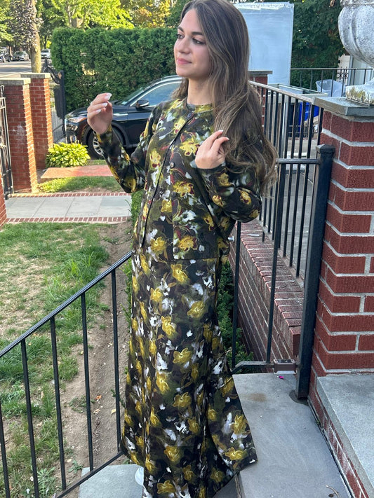 OLIVE FLORAL SET