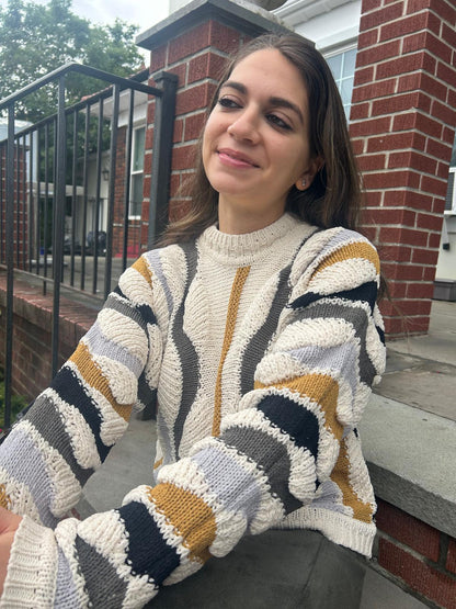 ALMOND KNIT SWEATER