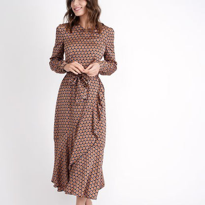 GEO PRINT MAXI DRESS