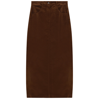 CORDUROY A LINE SKIRT