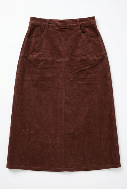 CORDUROY FLARE SKIRT