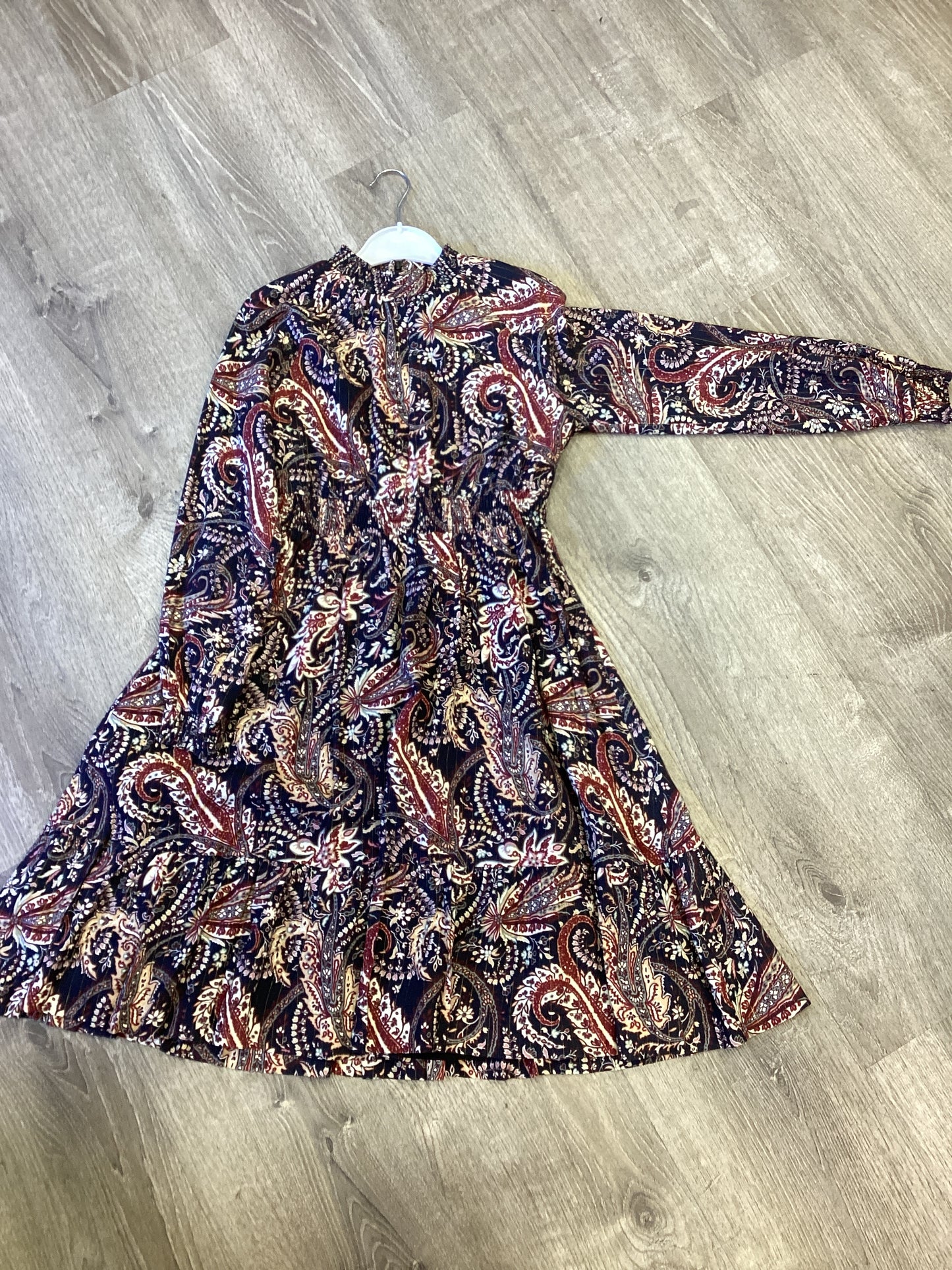 SHIMMER PAISLEY DRESS