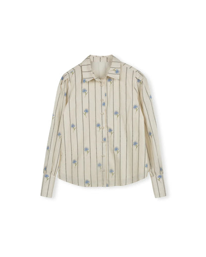 CASWELL PINSTRIPE BLOUSE