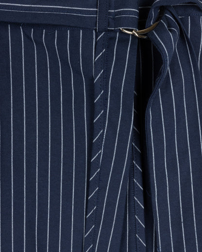 PINSTRIPE SIDE POCKET SKIRT