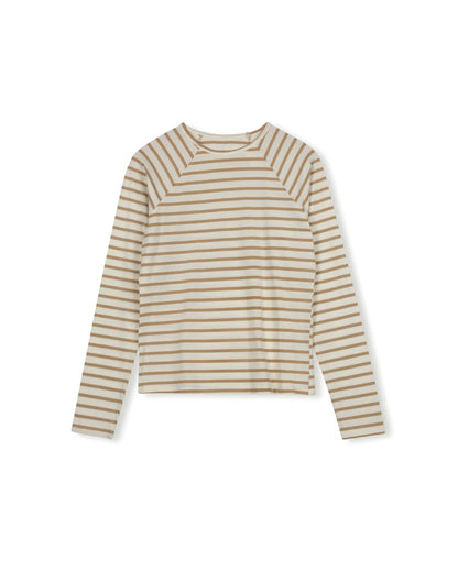 STRIPED RAGLAN SLEEVE TEE