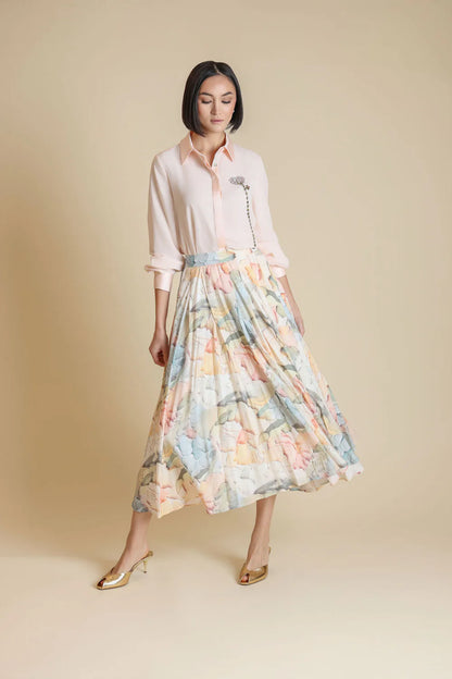 FLAIRY FLORAL SKIRT