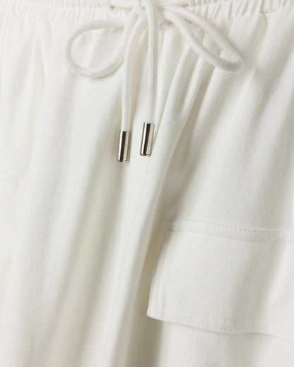 CRINKLE FABRIC MAXI SKIRT